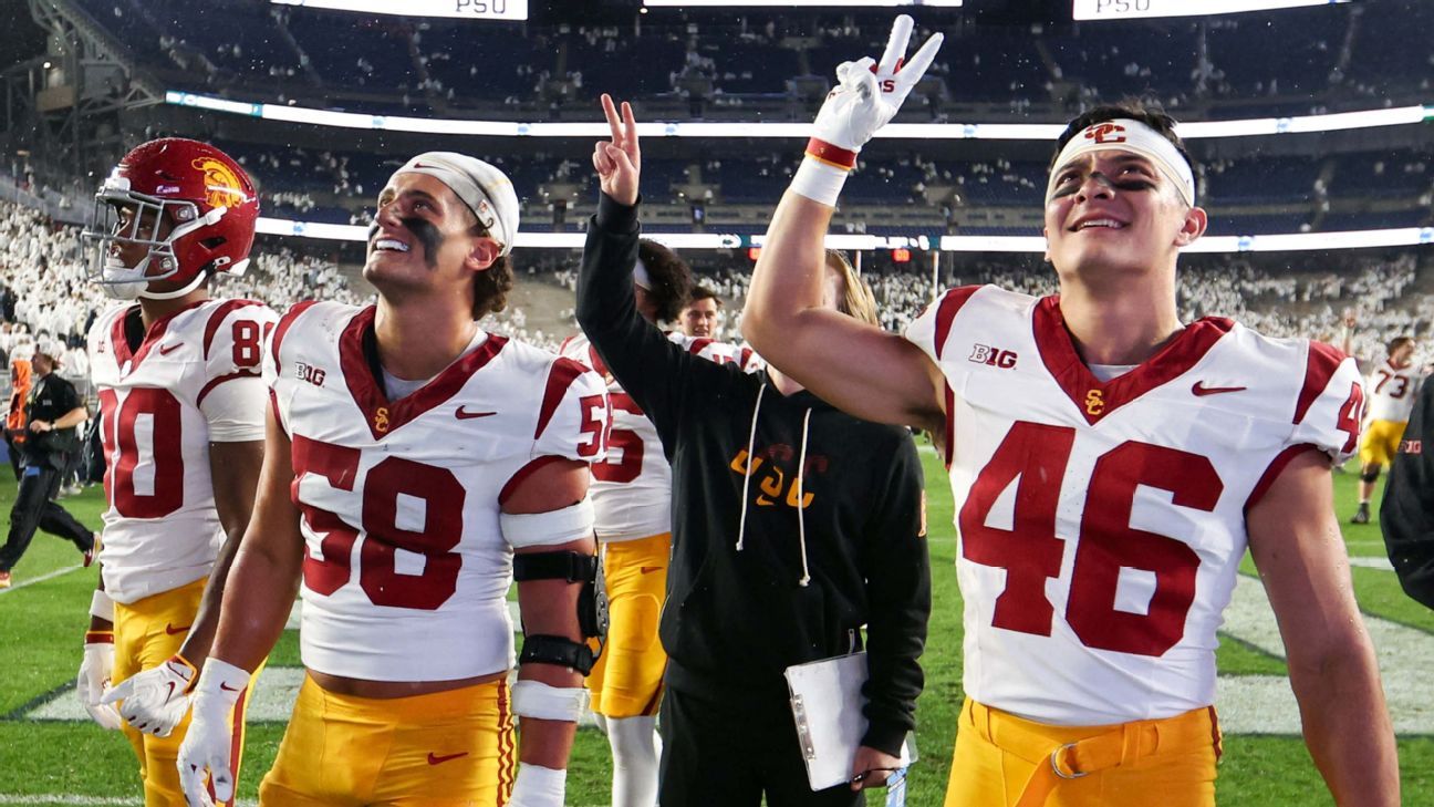 No. 19 USC races past Penn State, one of Riley's 'favorite wins'
