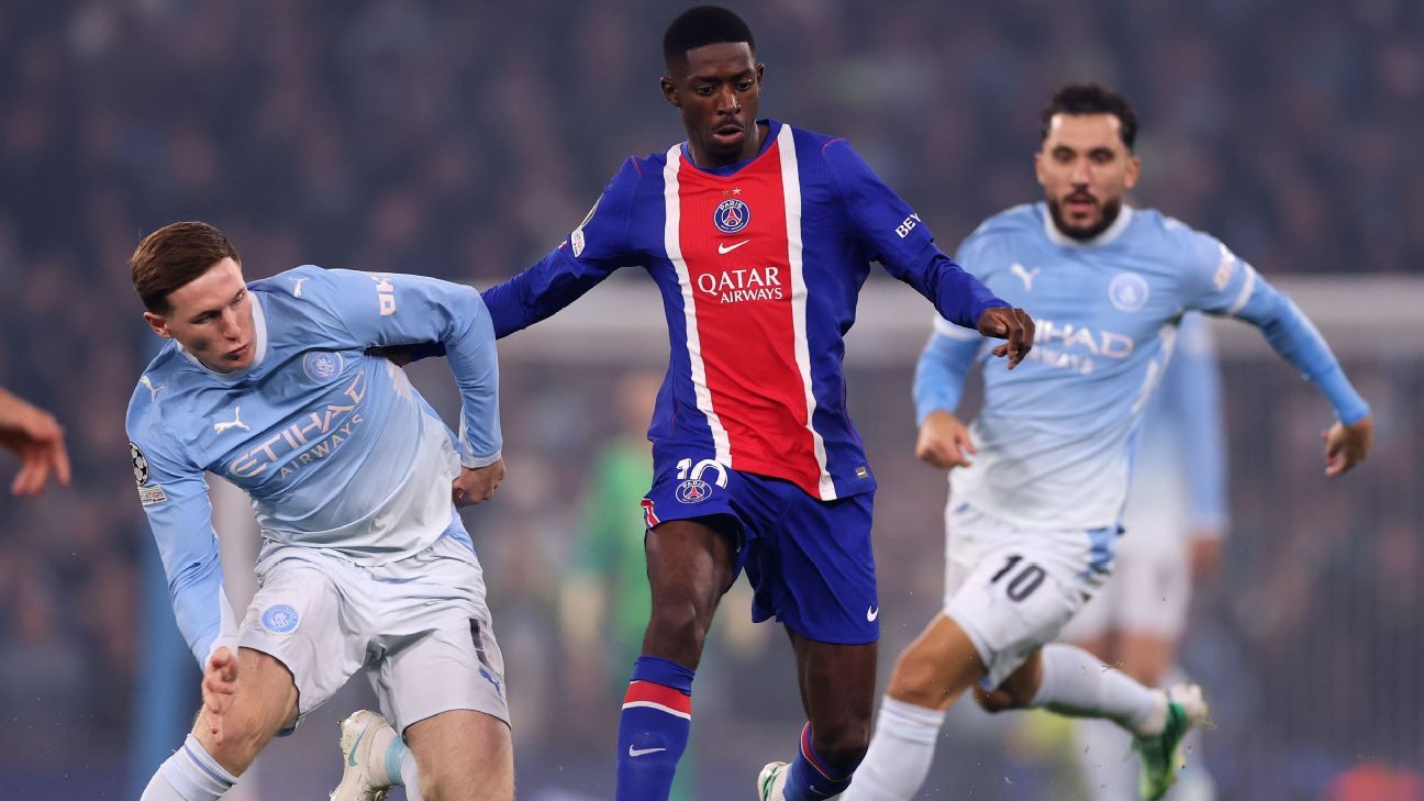 PSG lead Man City with two early goals PSG lead Man City with two early goals
