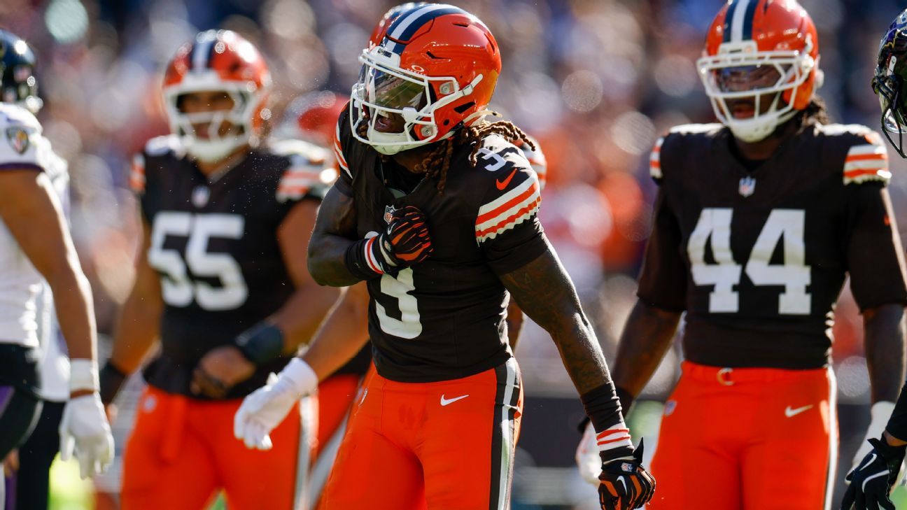 Jeudy, amid trade buzz, has clutch catch in Browns' win, gets game ball
