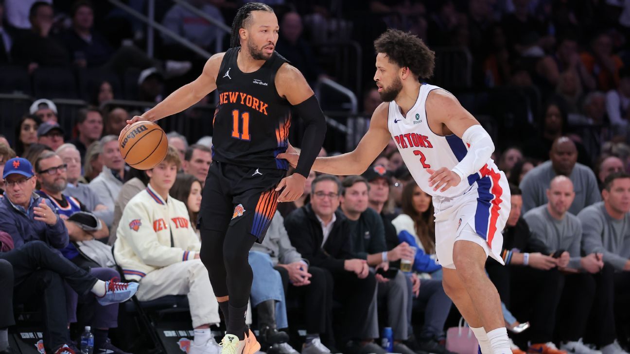 Brunson draws from WS as Knicks beat Pistons for 1st win: 'Just continue to hit singles'
