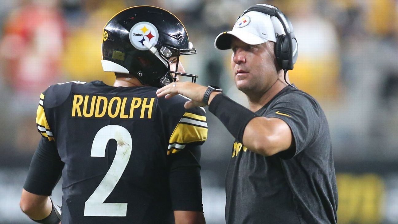 Ben Roethlisberger, Pittsburgh Steelers, to sit, and Mason Rudolph to start against Cleveland Browns