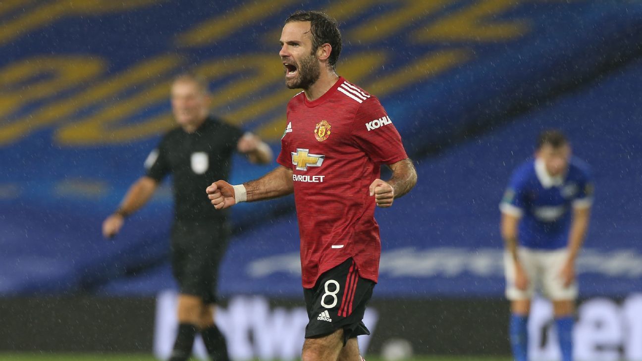 Mata Man United's man of the match in impressive 8/10 showing to cruise  into Carabao Cup quarterfinals - CC EveryBody