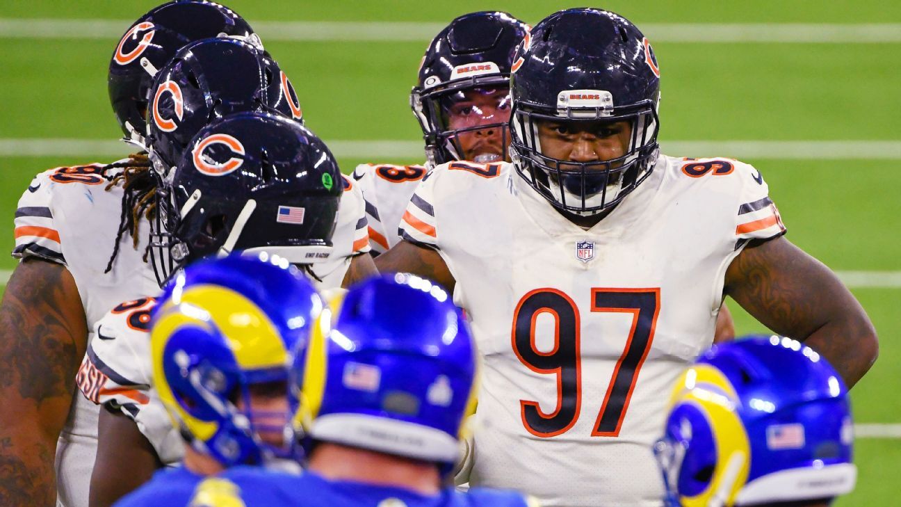 Chicago Bears DE Mario Edwards Jr.  suspended for the first 2 matches of the 2021 season