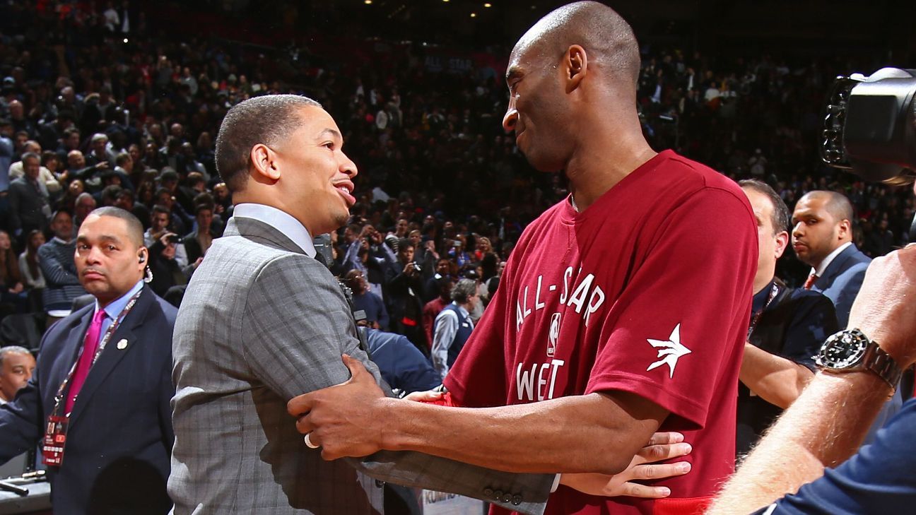 Coach Tyronn Lue is still suffering from the loss of Kobe Bryant