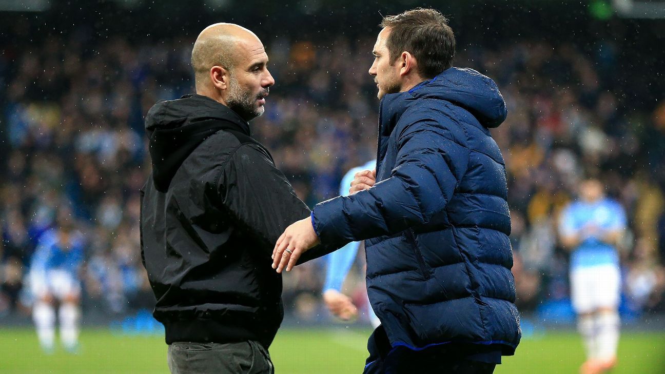 Pep Guardiola shows his support for Frank Lampard, but stresses that the technicians are obliged to win
