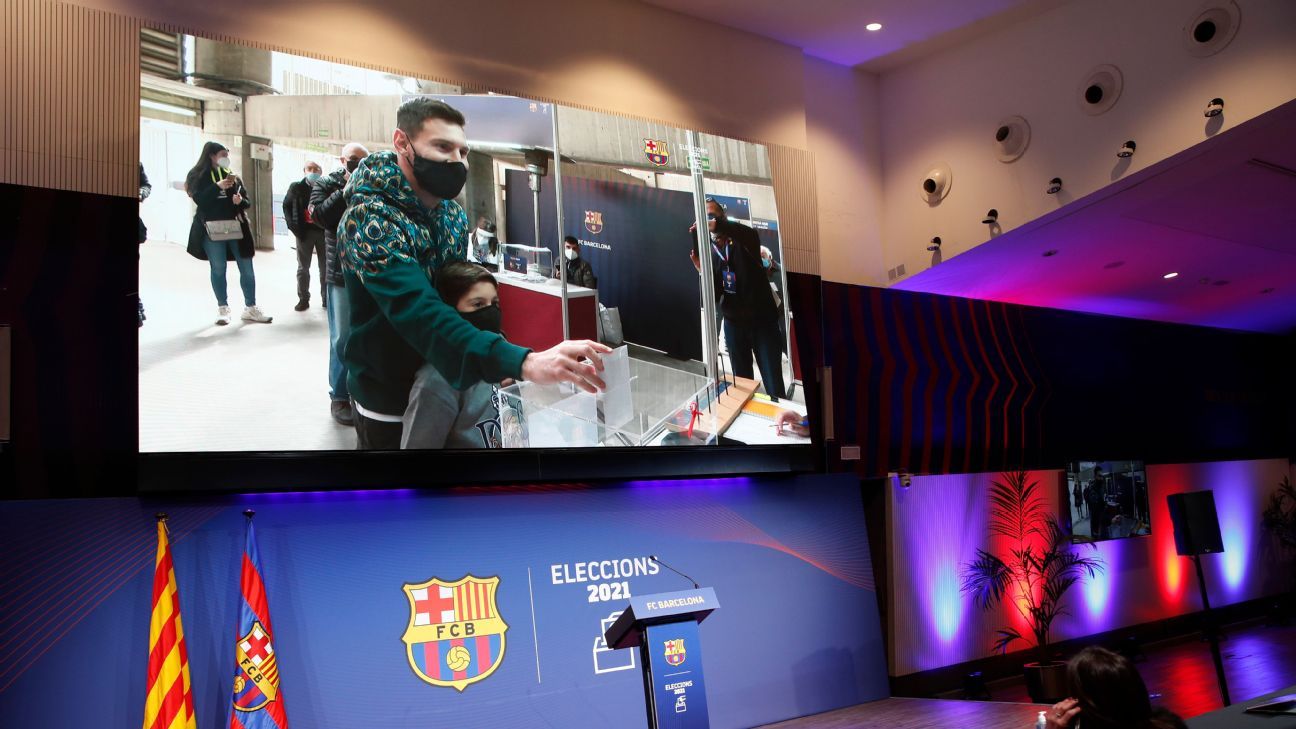 Messi votes for the first time in the Barcelona elections