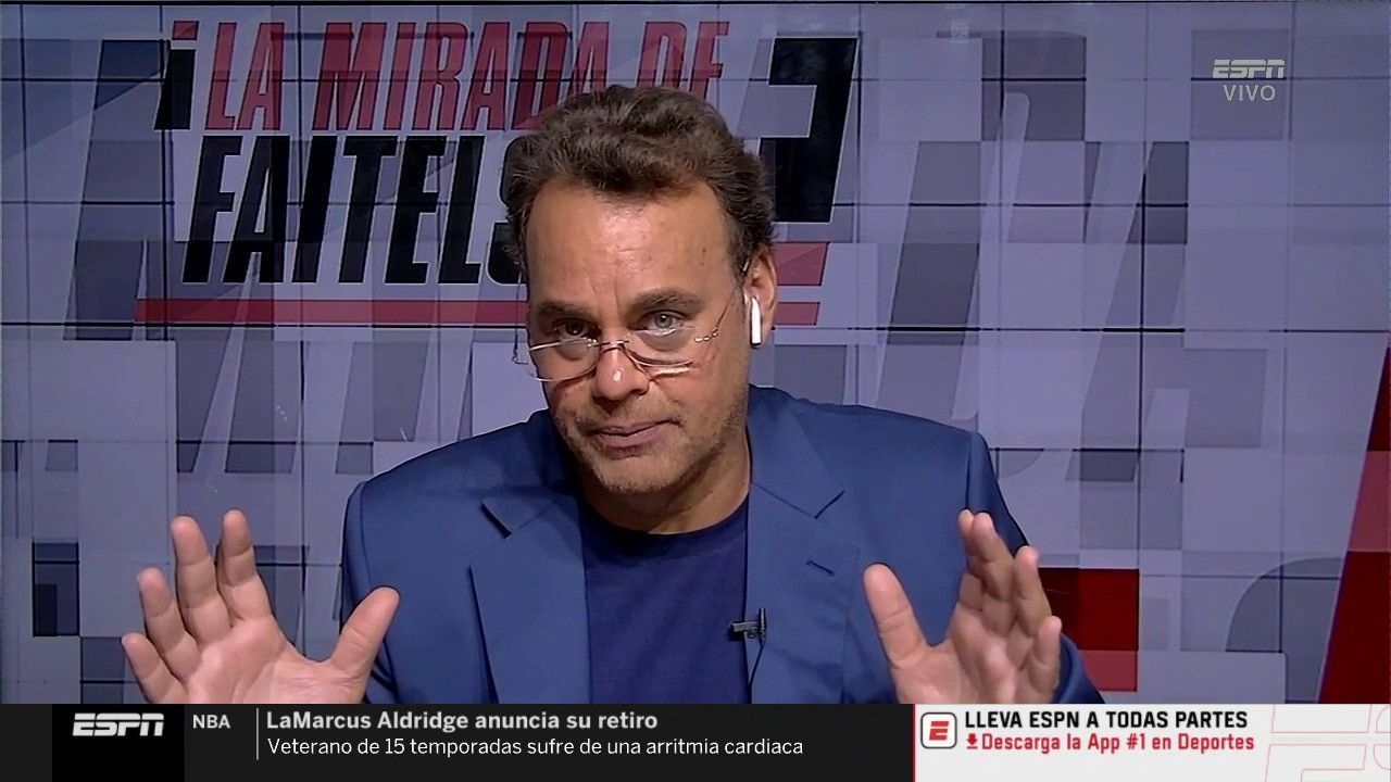 David Faitelson and Fernando Palomo ‘discuss’ in relation to the “game of potatoes” in America vs.  Olympia