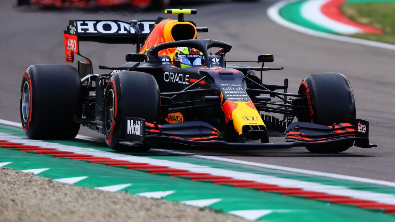 Checo Pérez will start second at Imola;  beats Verstappen