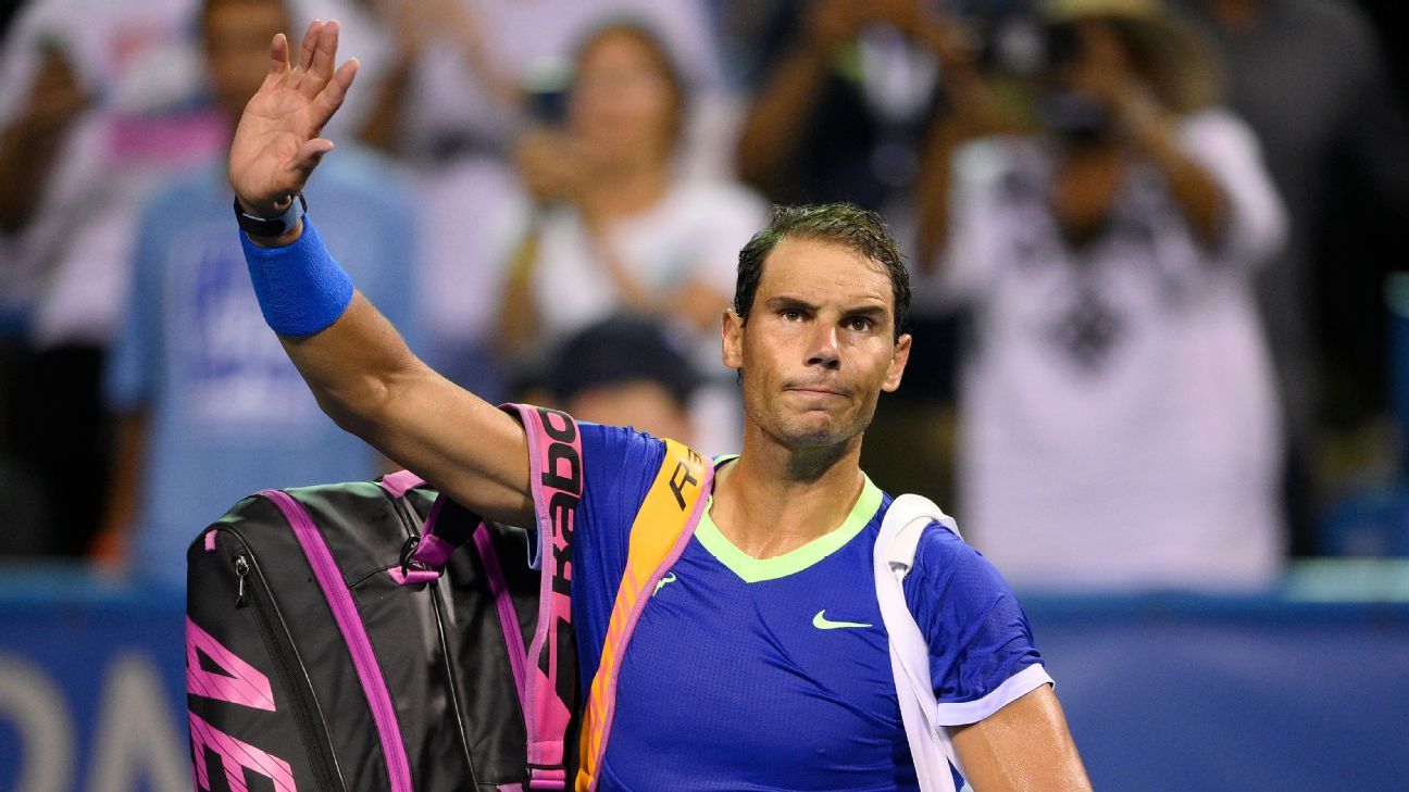 Rafael Nadal receives walkover in quarterfinal match at ATP event in Melbourne