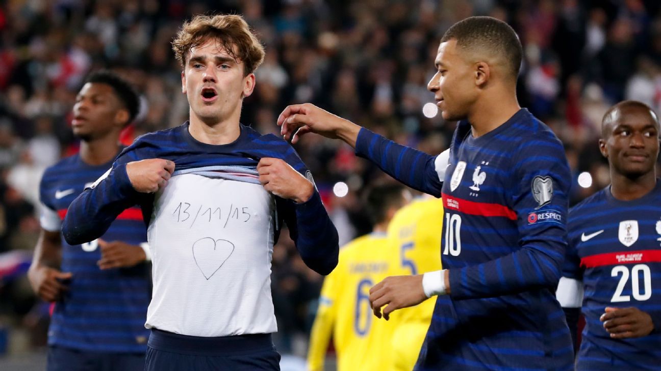 Mbappe, Prancis dapat menantikan Piala Dunia setelah malam kenangan yang emosional