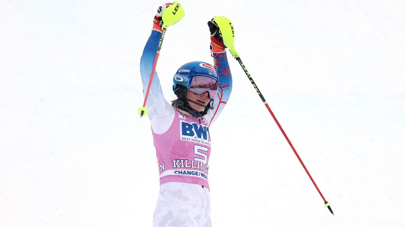 Mikaela Shiffrin ties Ingemar Stenmark’s record with win in women’s slalom