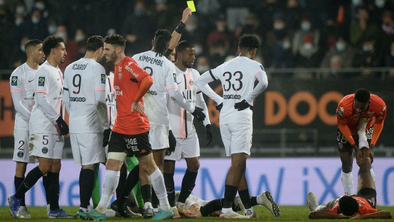 Lorient vs. Paris Saint-Germain – Laporan Pertandingan Sepak Bola – 22 Desember 2021