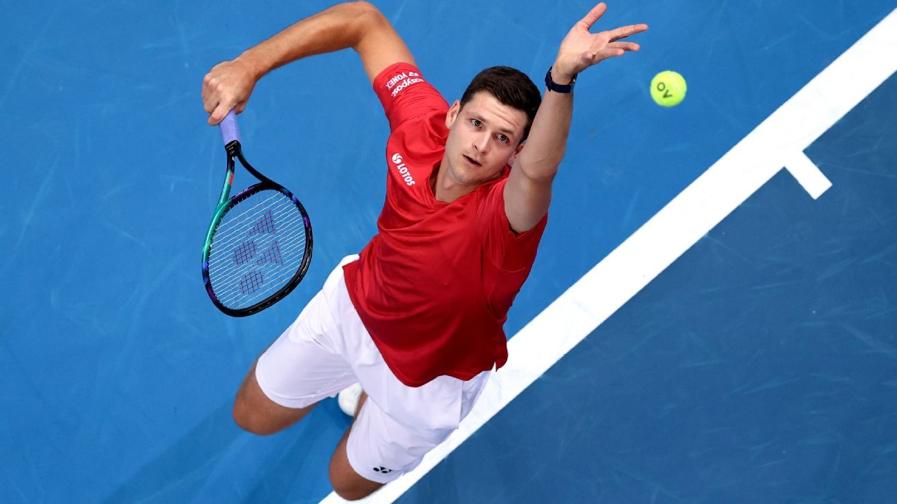 Hubert Hurkacz secures Poland’s spot in ATP Cup semifinals with win over Argentina’s Diego Schwartzman