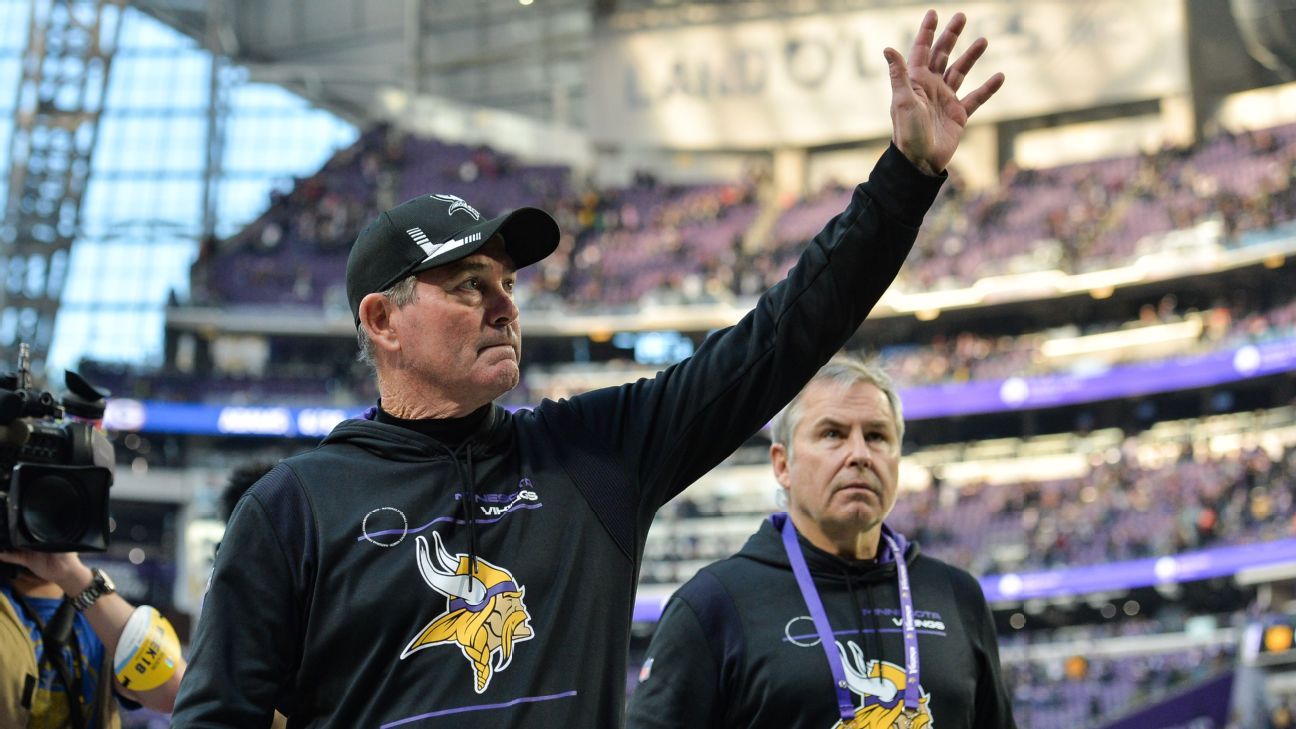Mike Zimmer menghindari pertanyaan tentang masa depan dengan Minnesota Vikings dalam kemungkinan pertandingan terakhir dengan waralaba