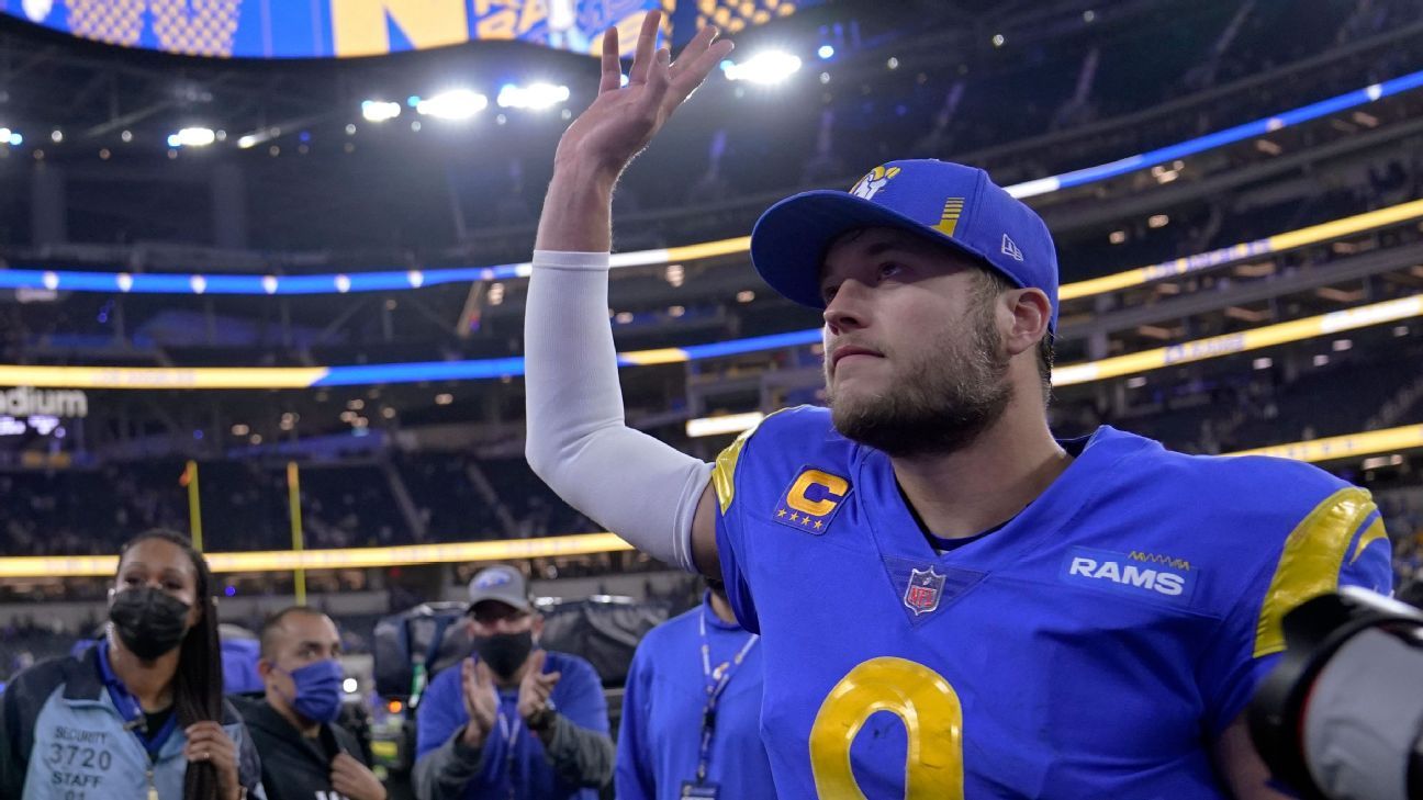 Rams roll as Stafford nabs elusive 1st playoff win