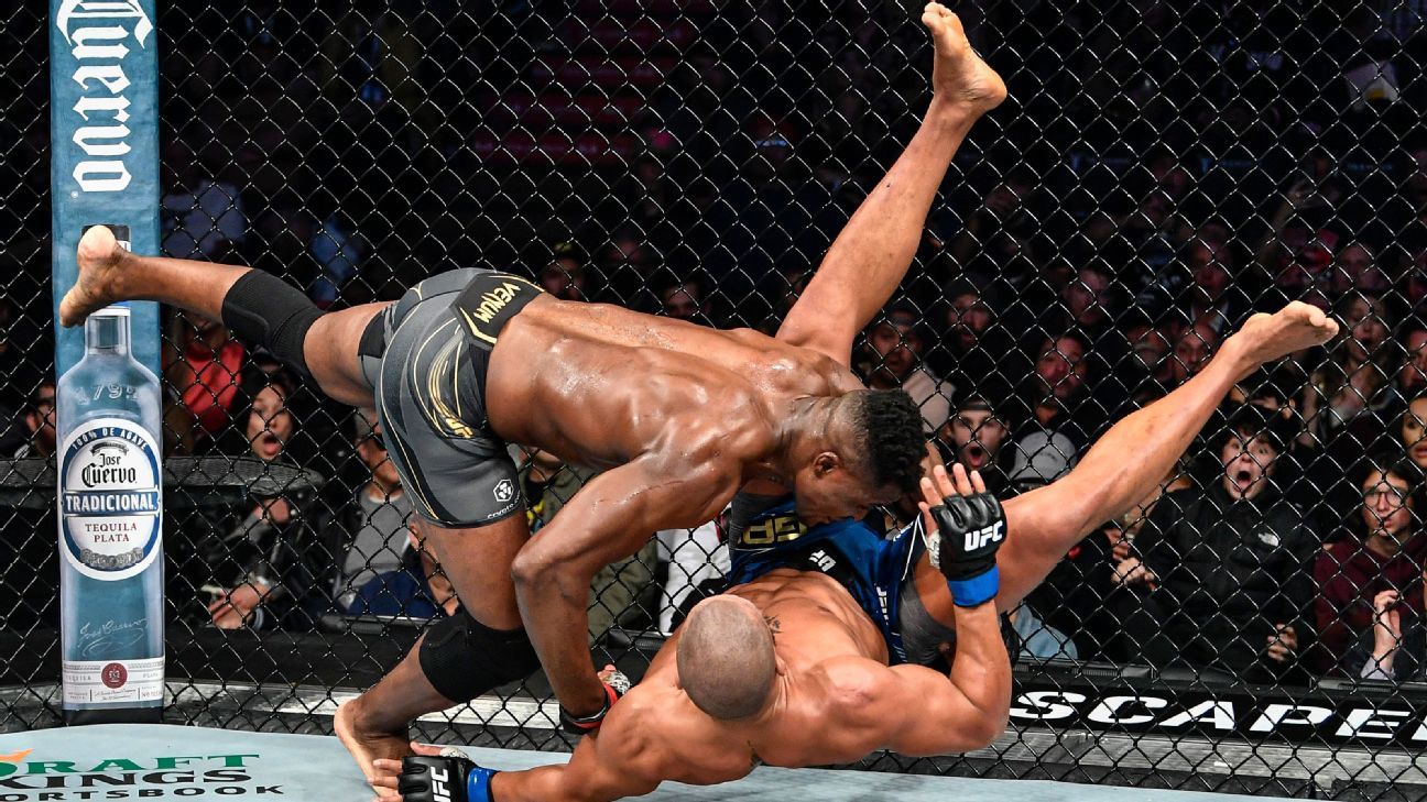 Francis Ngannou unifies UFC heavyweight title with unanimous decision over Cyryl Gane