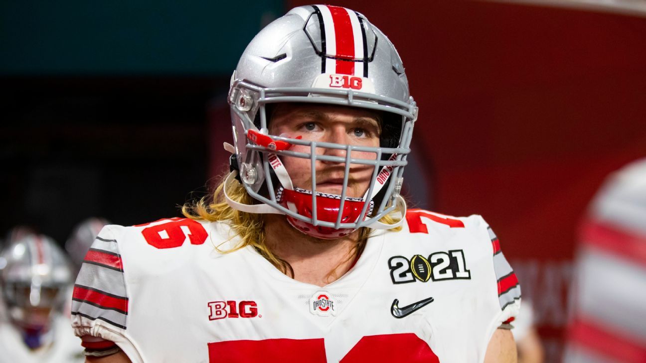 Ohio State lineman Harry Miller to medically retire from football, citing mental health