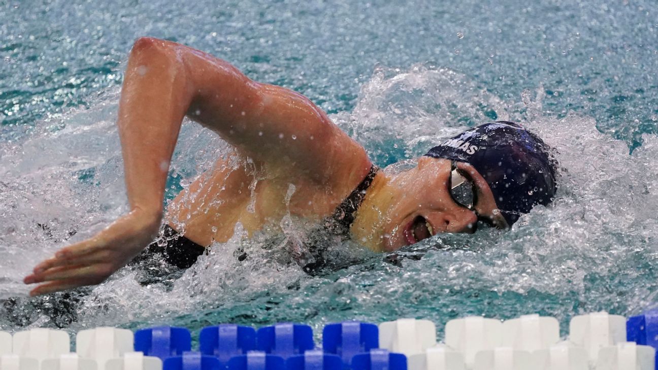Penn’s Lia Thomas ties for fifth in 200-yard freestyle final at NCAA swimming championships