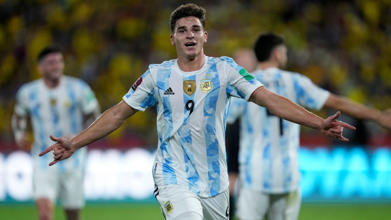 Las secuelas de Julián Álvarez en la visita de Argentina a Ecuador por las Eliminatorias Sudamericanas