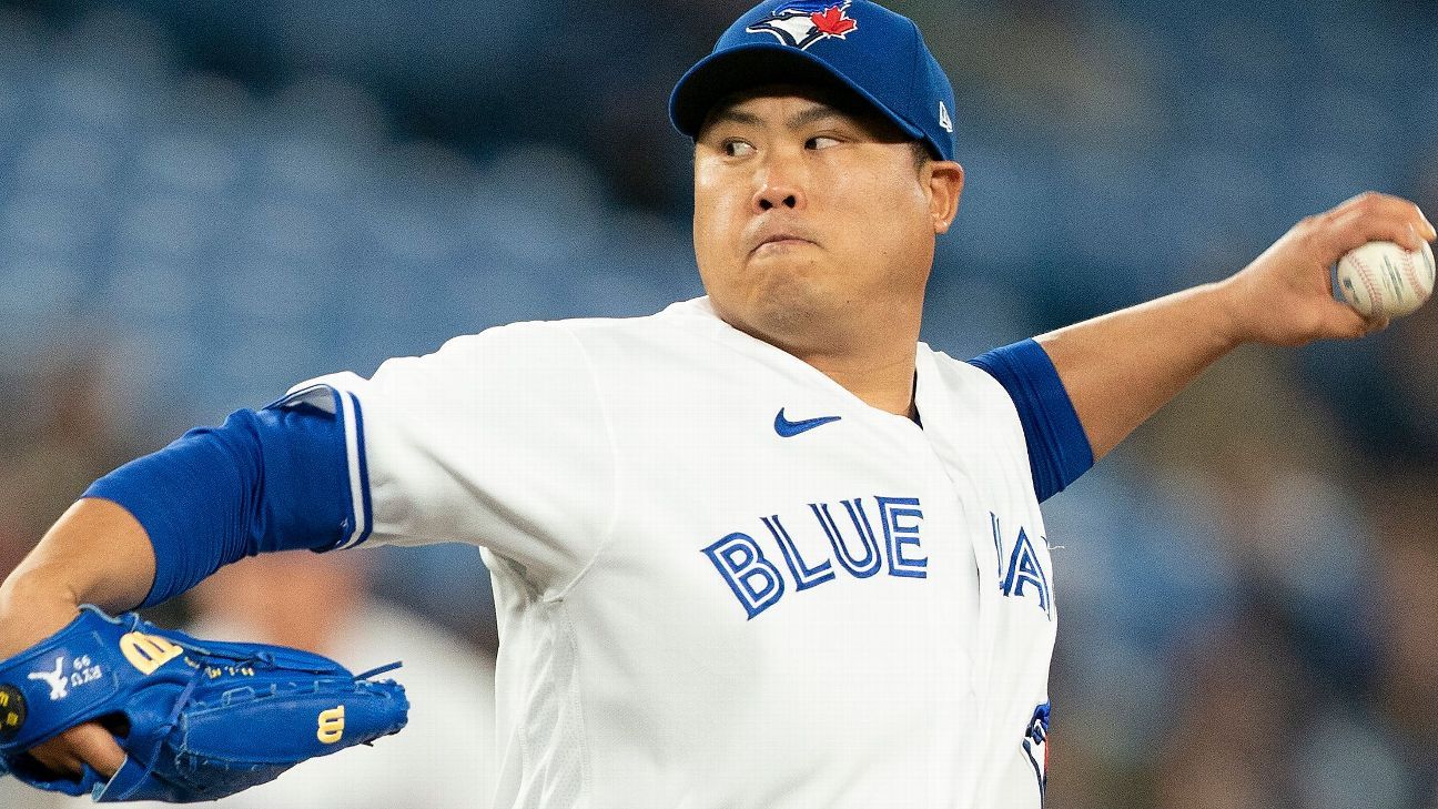 Blue Jays place Ryu on IL day after early exit