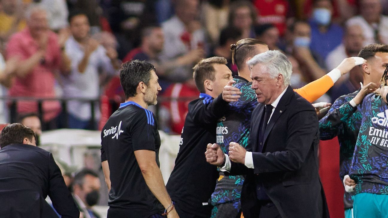 Carlo Ancelotti dari Real Madrid bingung dengan keputusan VAR dalam kemenangan atas Sevilla