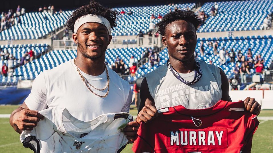 Lamar Jackson e Keeler Murray twittaram os dois lados da troca Ravens-Cardinals no Hollywood Browns