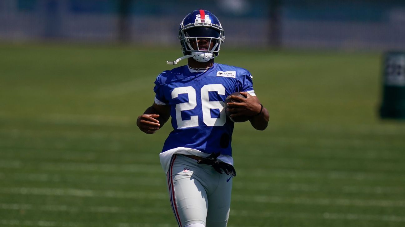 <div>Giants RB Barkley getting 'that swagger back'</div>