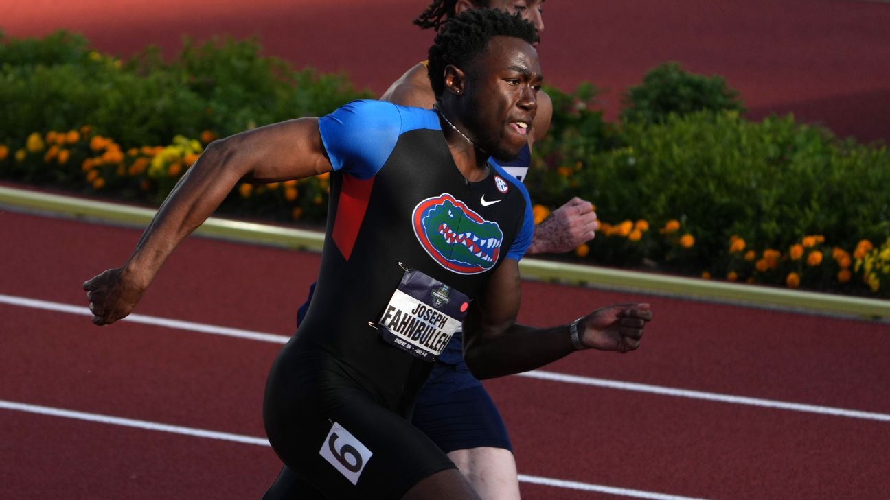 Fahnbulleh sprints to 100, 200 NCAA track titles