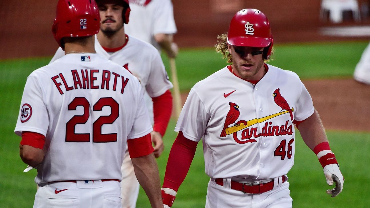 Cardinals place right-hander Flaherty, OF Bader in IL