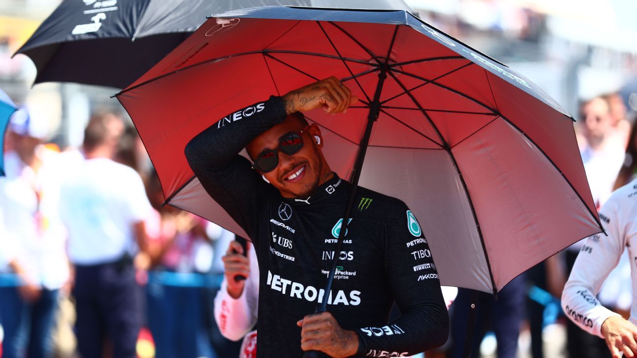 Lewis Hamilton transpire pour prendre la deuxième place du GP de France après un dysfonctionnement de la bouteille d’eau