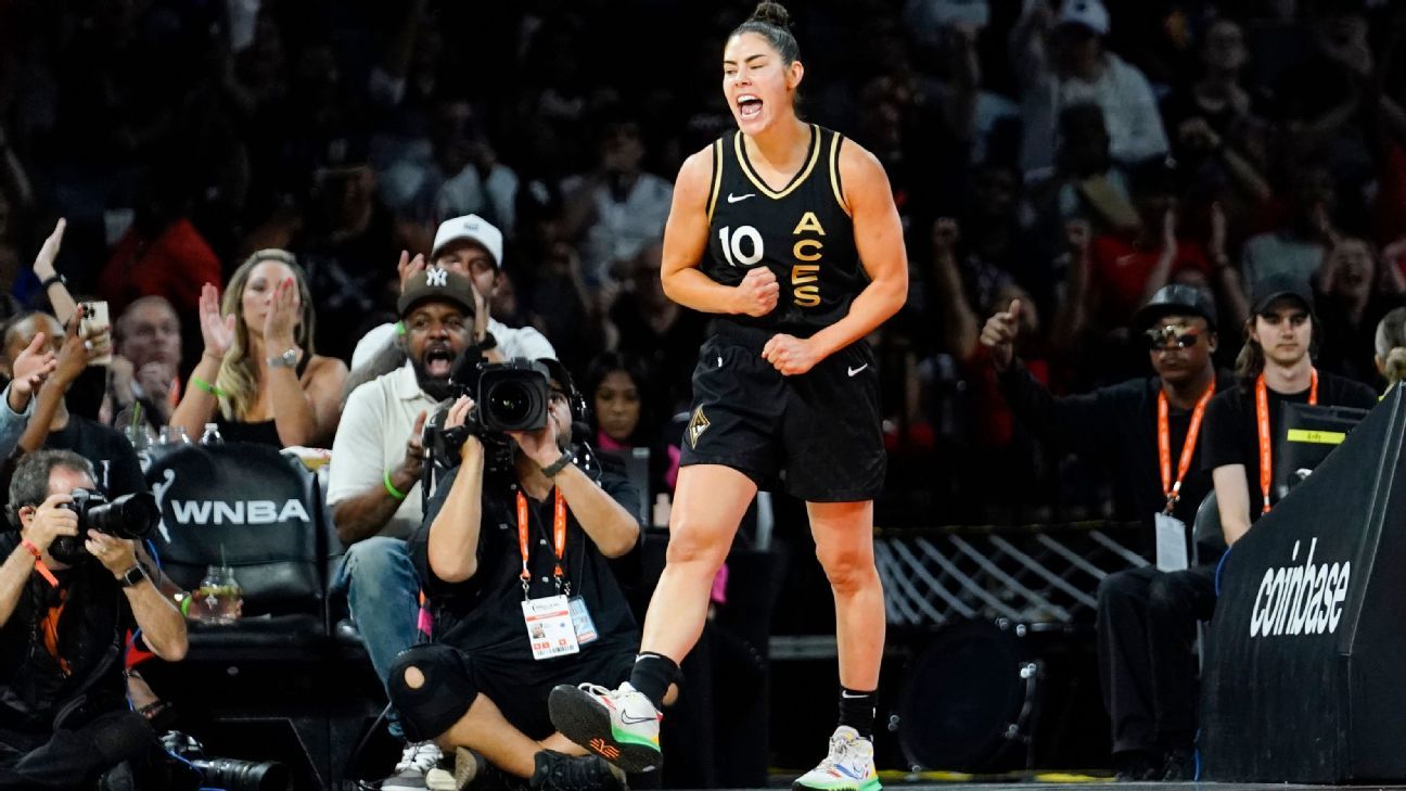 Kelsey Plum répond à la critique brutale d’A’ja Wilson avec une performance “déclaration” alors que les Las Vegas Aces remportent le deuxième match de la finale de la WNBA