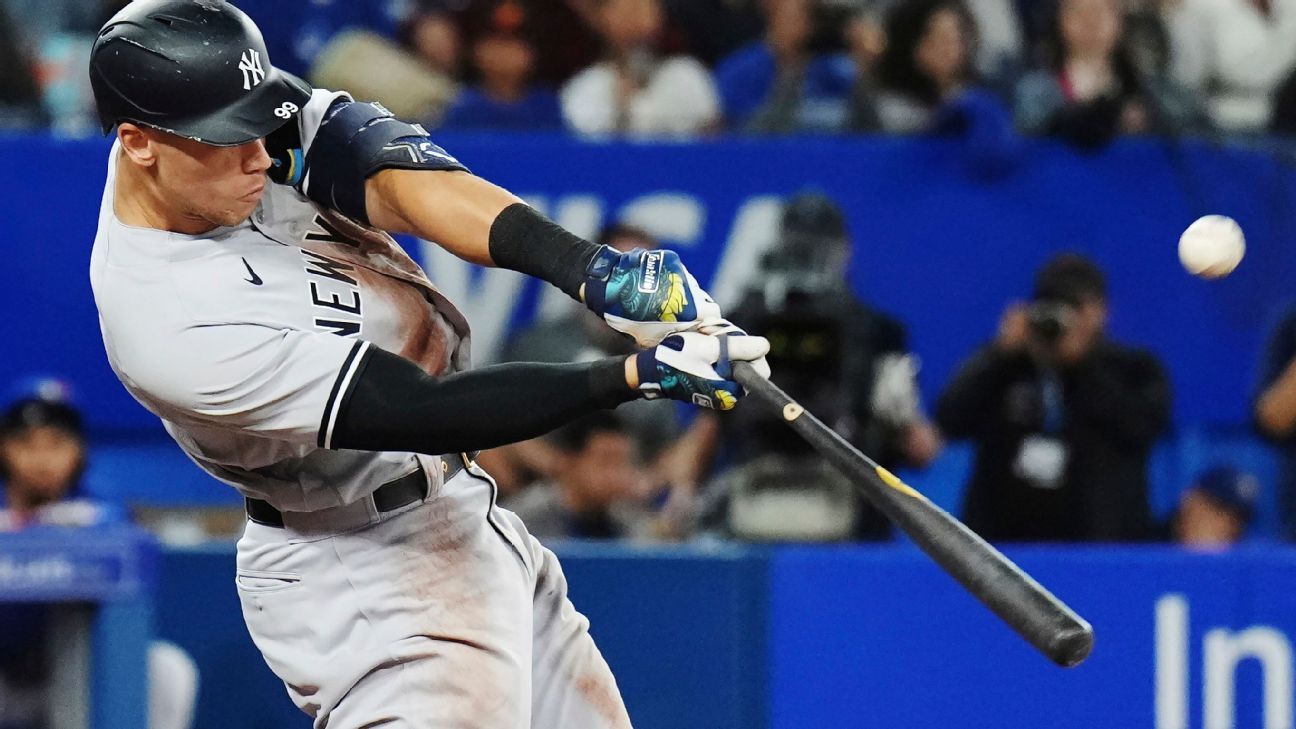 New York Yankees star Aaron Judge hits 61st home run of the season, tying Roger Maris’ mark
