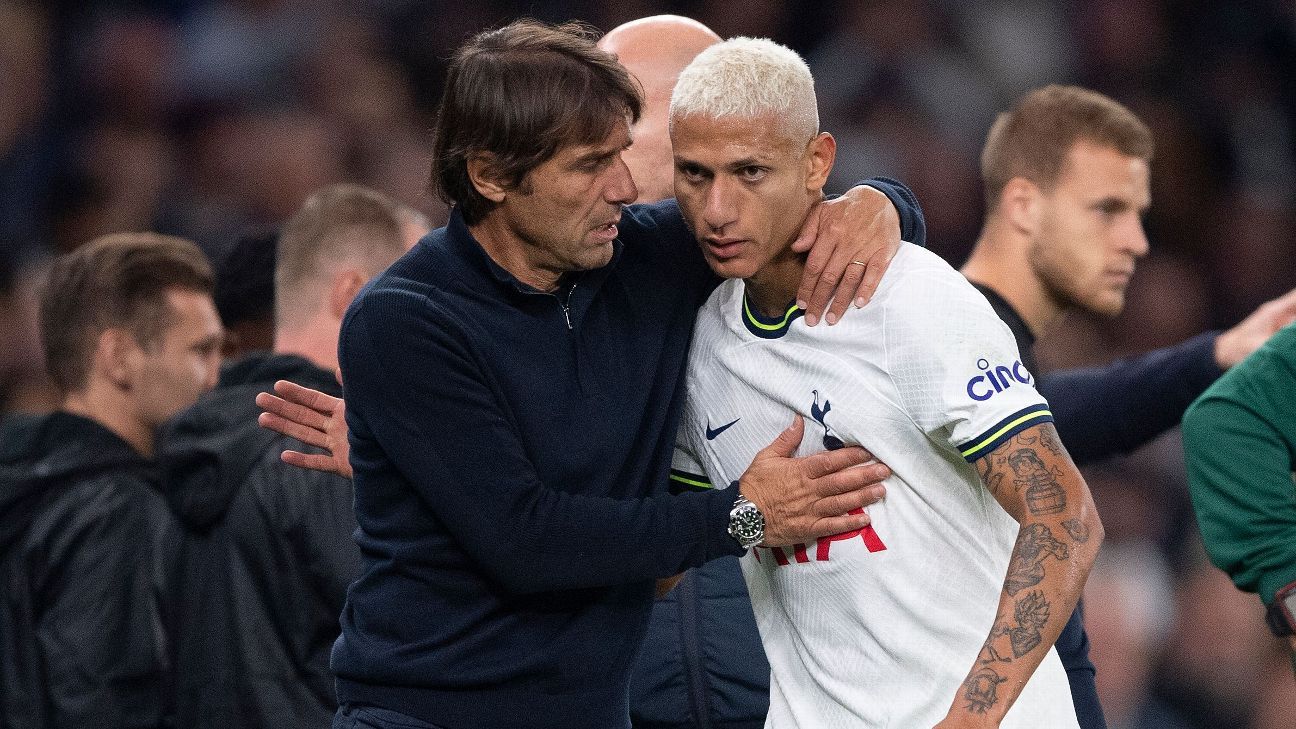 Conte: Injured Richarlison will be fit for WC