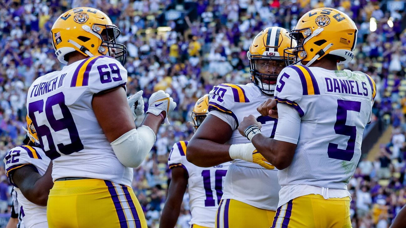SEC with 7 in Top 25 as LSU, S. Carolina enter