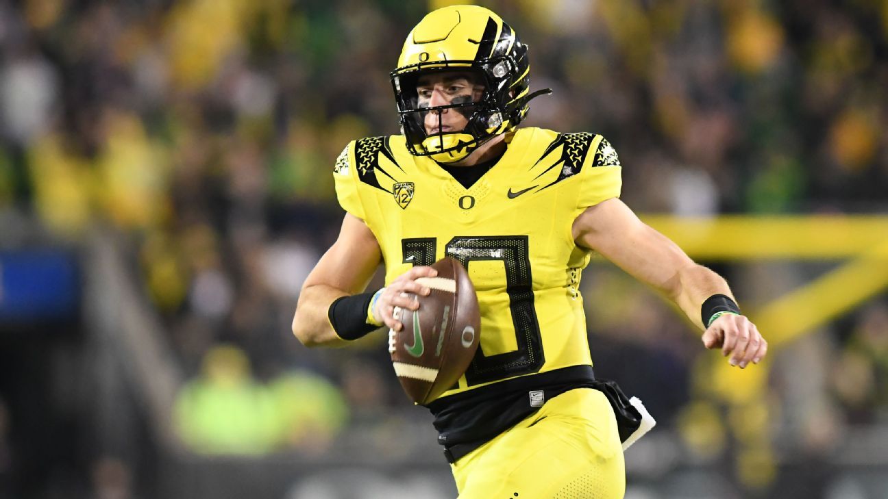 Sources: Oregon QB Nix (ankle) game-time call