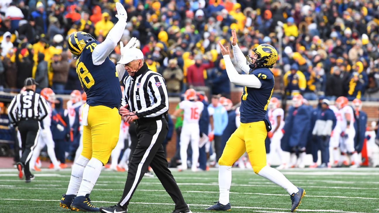 Michigan, TCU save College Football Playoff hopes in oddly similar endings