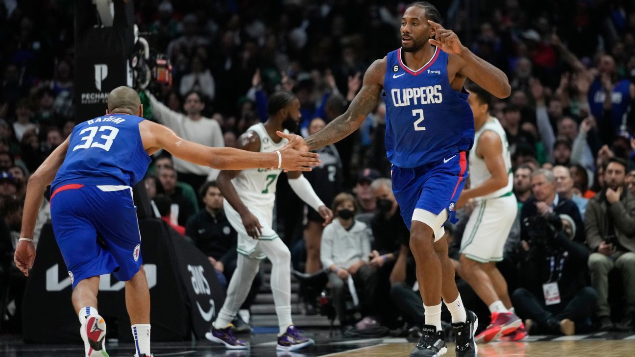 Kawhi Leonard van The Clippers verslaat de Celtics in hun beste wedstrijd sinds een blessure