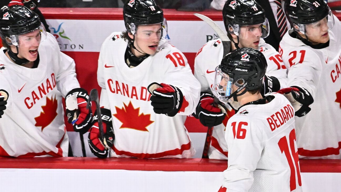 Bedard, Canada defeat U.S. in world junior semis