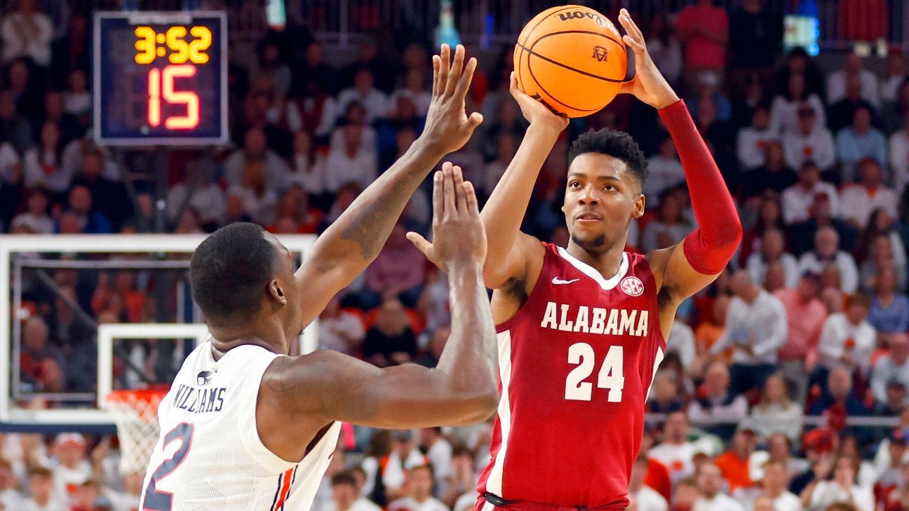 Alabama Basketball Nr. 1 in den AP Top 25 zum ersten Mal seit 20 Jahren