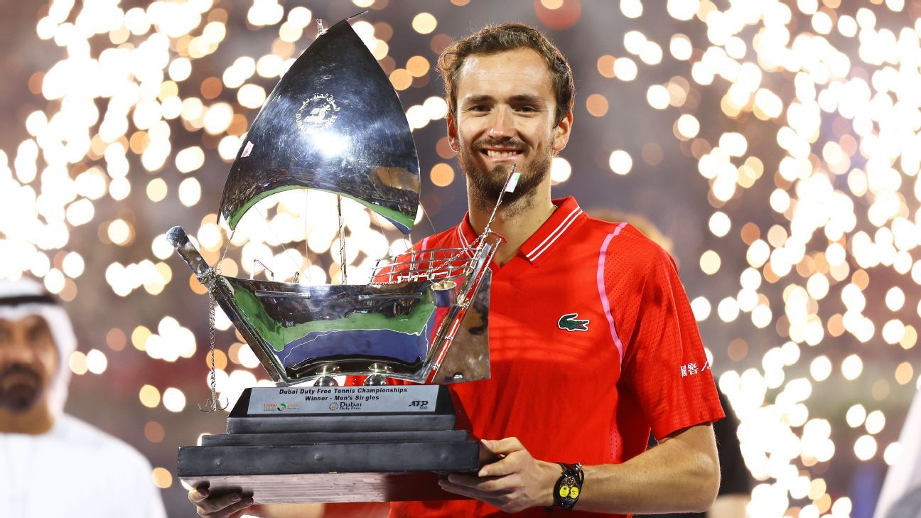 Daniil Medvedev devance Andrey Rublev pour un 3e titre consécutif à Dubaï