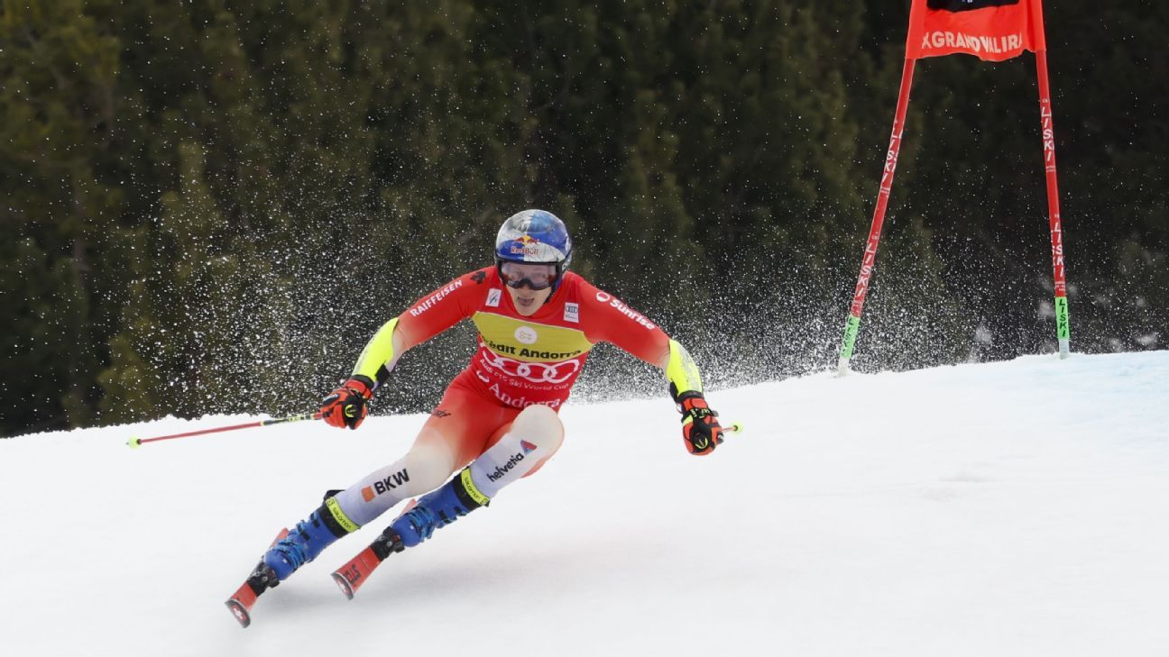 Marco Odermatt marca un récord de puntos en la Copa del Mundo al vencer a la GS