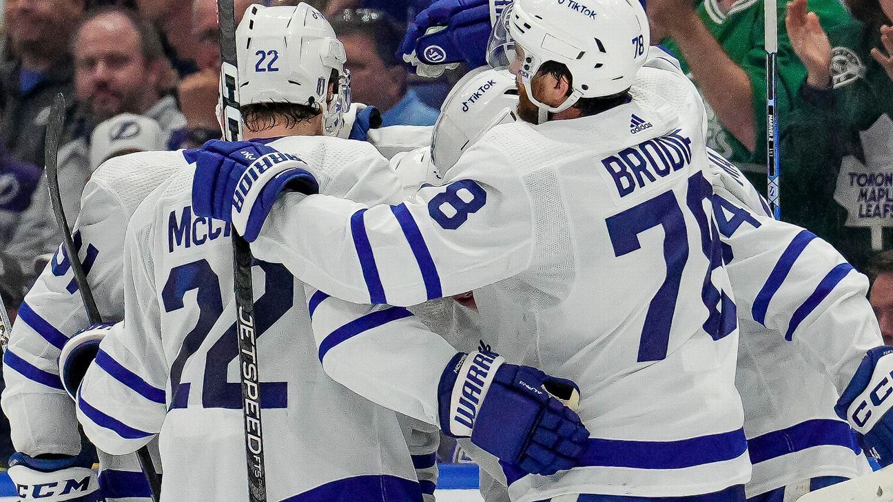 Leafs win in OT, take 1st playoff series since 2004