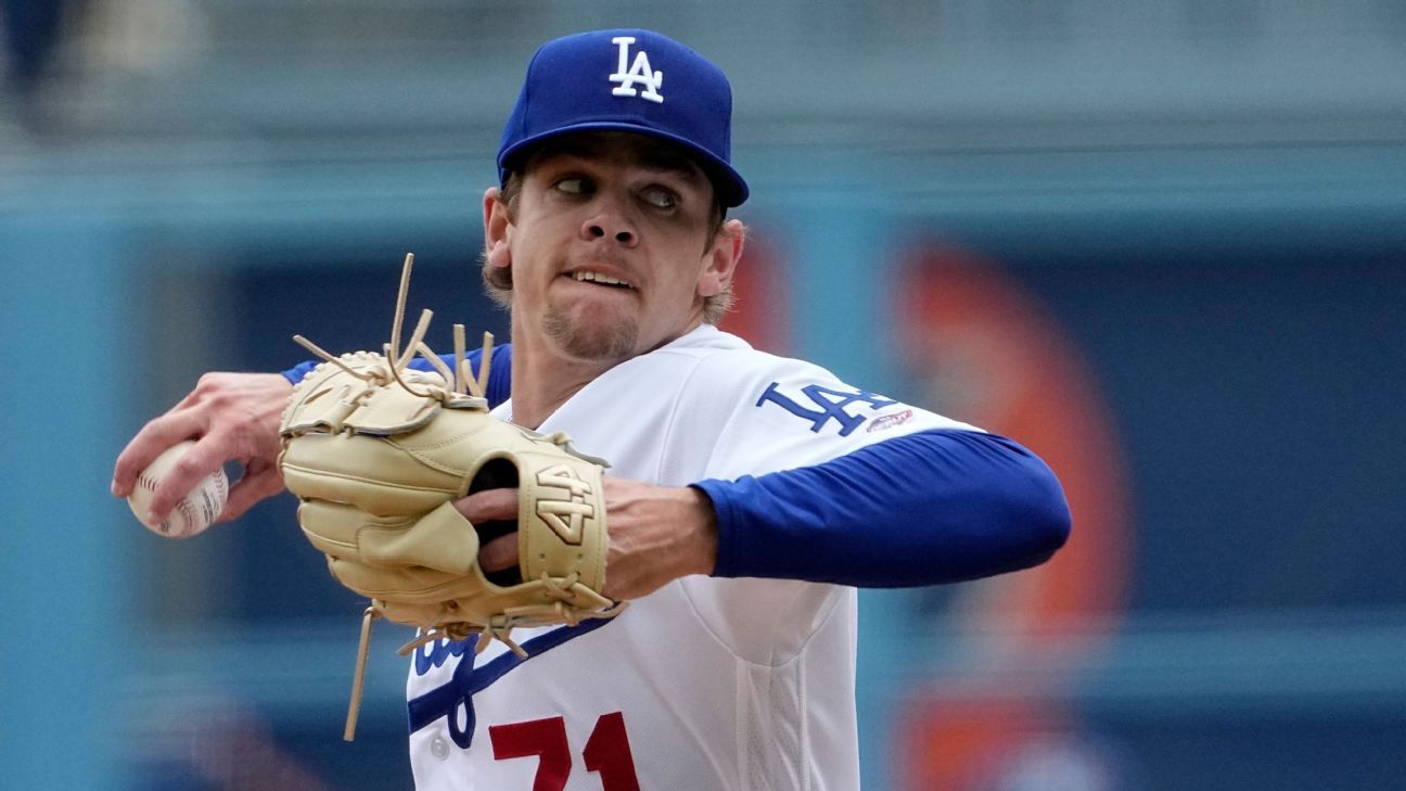 Dodgers tab top prospects to aid ailing rotation