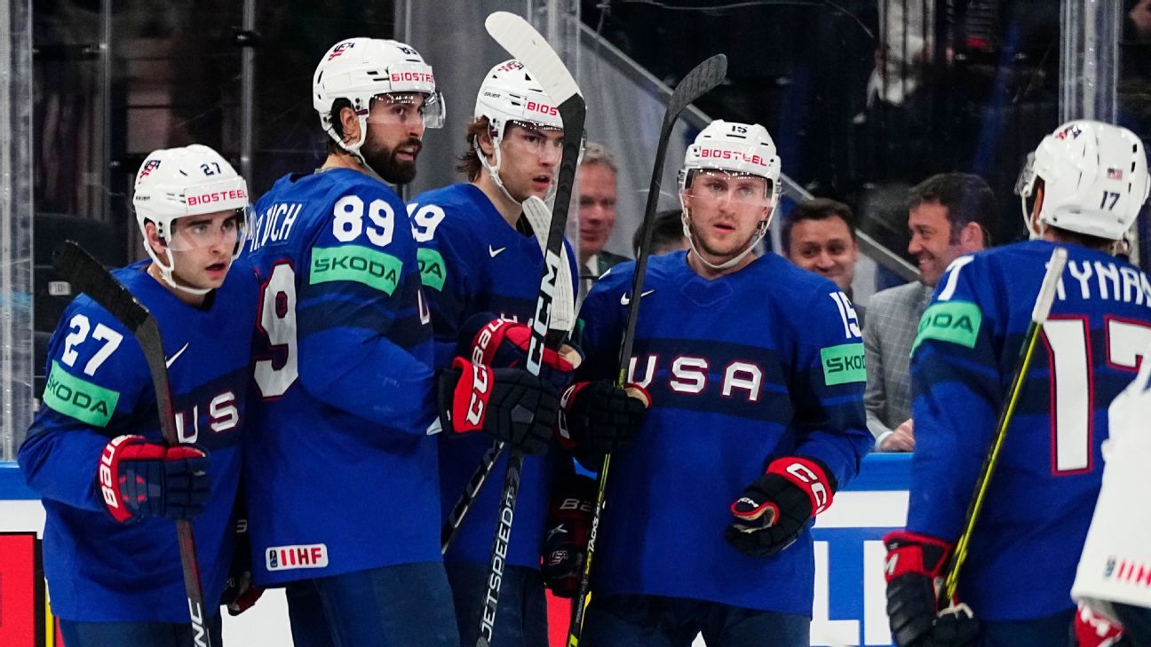 U.S. routs France to stay perfect at hockey worlds