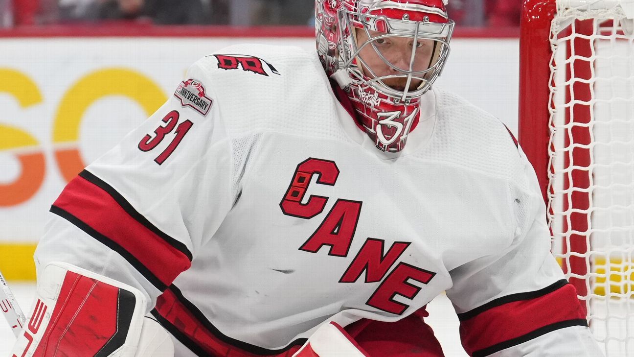 Canes G Andersen returns to on-ice conditioning