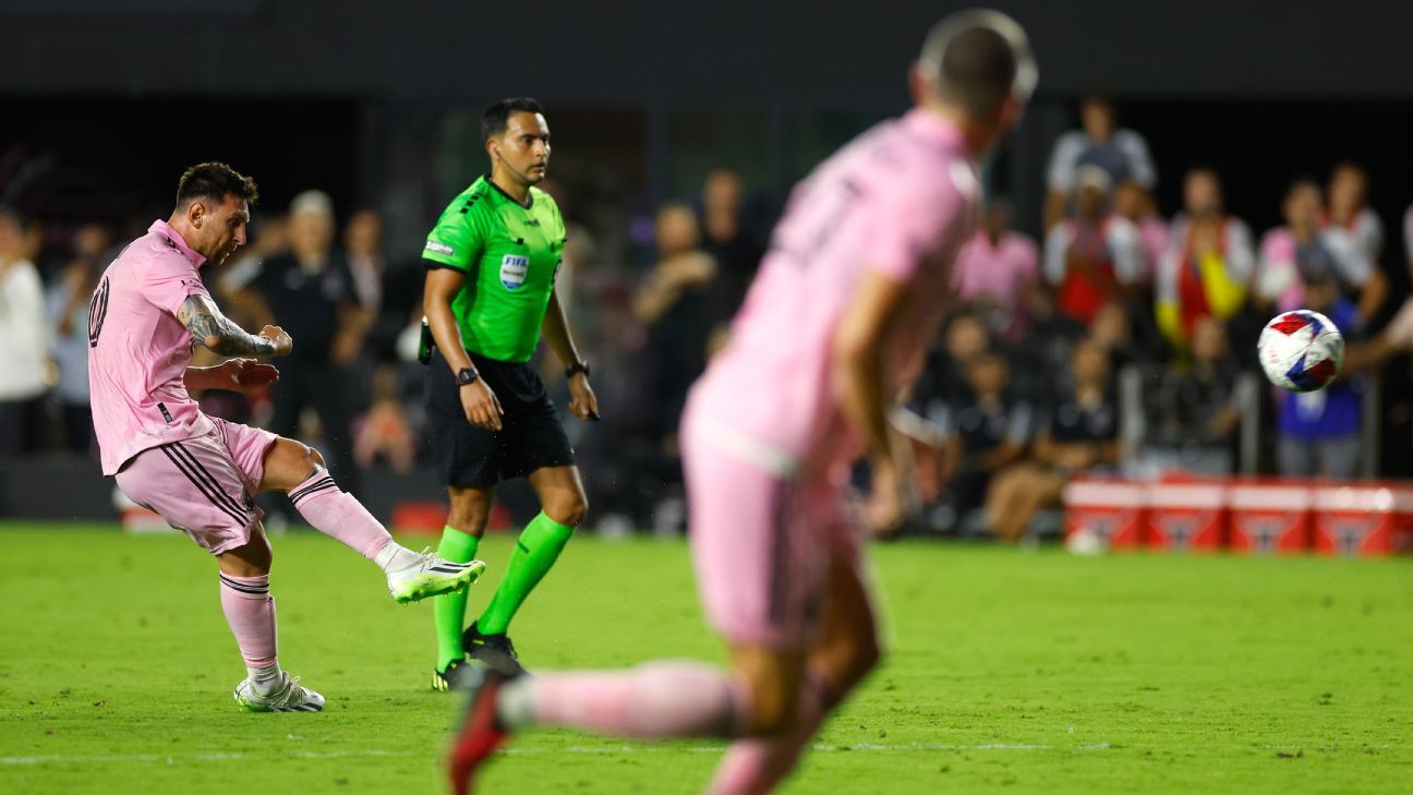 Lionel Messi shined with Miami on the first day of the League Cup