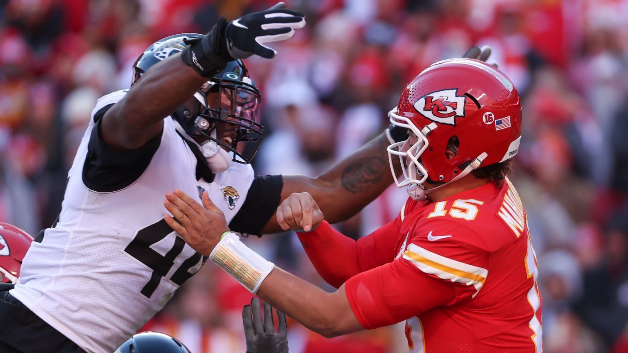 <div>Jaguars' pass rush faces big test against Chiefs, but has it actually improved?</div>