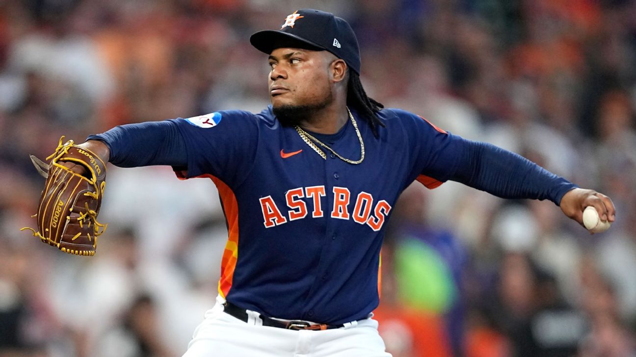 Astros LHP Valdez on IL with elbow inflammation
