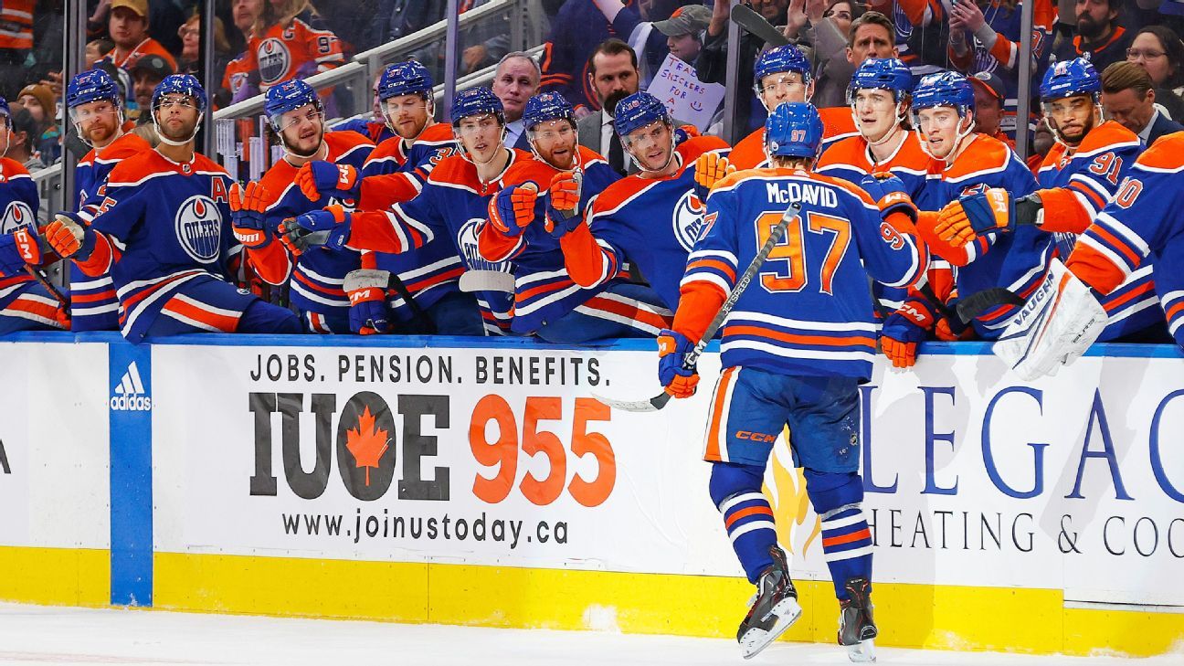 What to watch as Oilers look to tie NHL win streak record vs. Knights