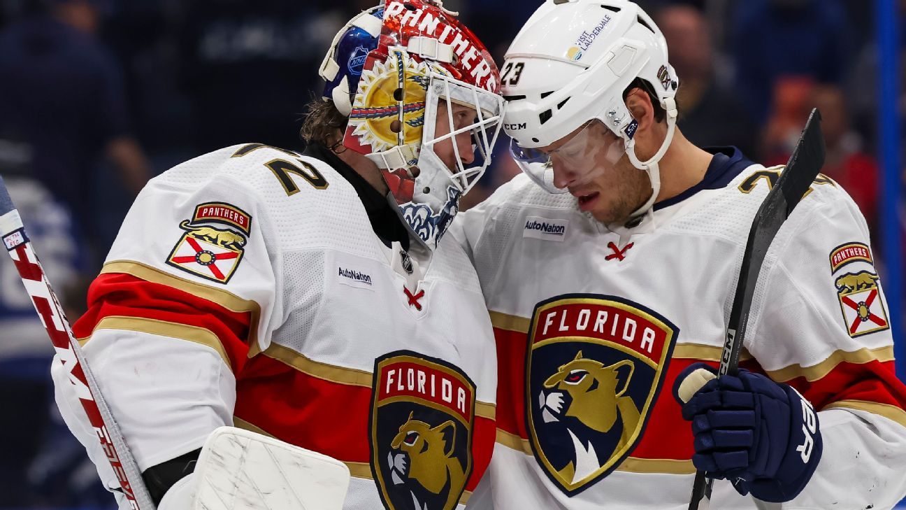 Panthers eye NHL history, win 11th in row on road